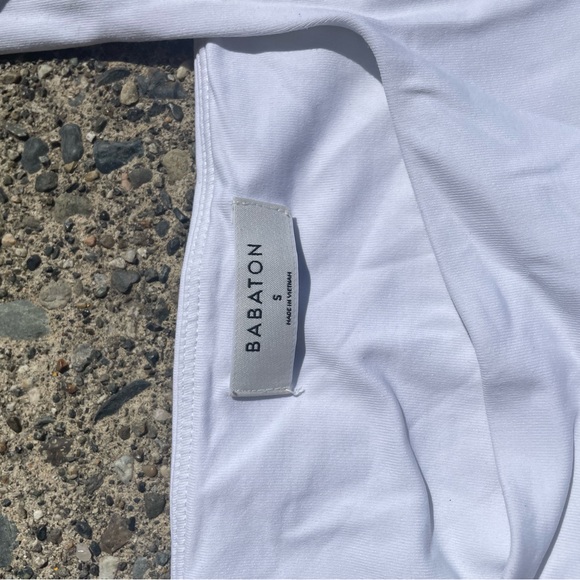 Babaton White square neck bodysuit - Picture 2 of 2